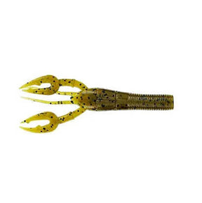 Vinilo Yamamoto Fat Baby Craw 3,75” – 95 mm Green Pumpkin Black Flake - Tienda Bass