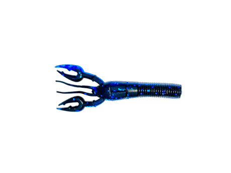 Vinilo Yamamoto Fat Baby Craw Floater 3´75" 95 mm Black/Blue Blue Flake - Tienda Bass