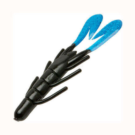 Vinilo Zoom Ultra Vibe Speed Craw 90 mm Black Blue Claw - Tienda Bass